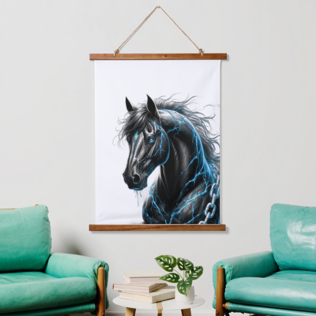  horse wall hanging tapestry animals horses (Living Room)