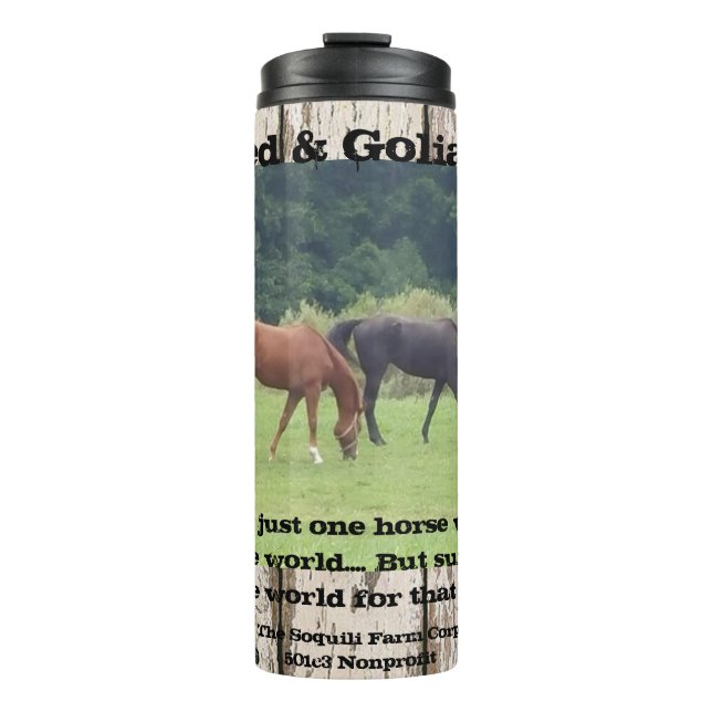 Horse Water Thermal Tumbler (Front)