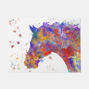 Horse Watercolor Doormat