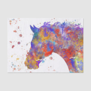 Horse Watercolor Tissue Paper