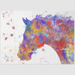 Horse Watercolor Tissue Paper