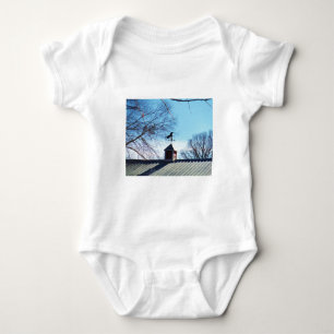 Horse Weather Vane Blue Sky Baby Bodysuit