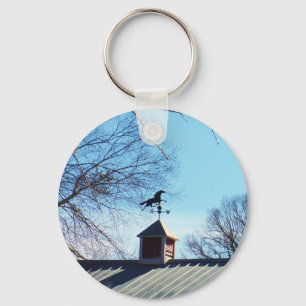 Horse Weather Vane Blue Sky Key Ring