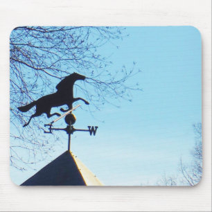 Horse Weather Vane Blue Sky Mouse Mat