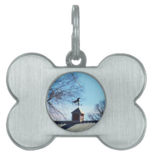 Horse Weather Vane Blue Sky Pet ID Tag