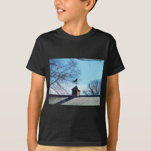 Horse Weather Vane Blue Sky T-Shirt