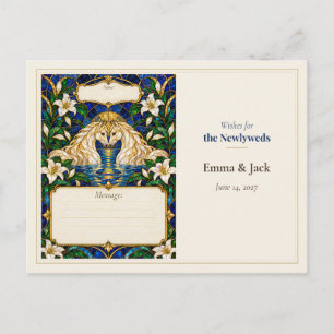 Horse Wedding Guest Book Wishes Postcard