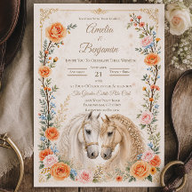 Horse Wedding Invitation