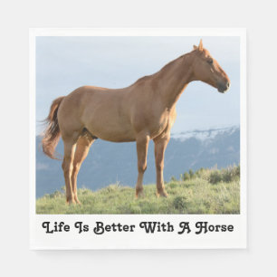 Horse Western Country Cowboy Equestrian Farm Pony Napkin