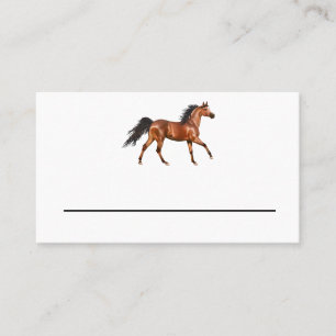 Horse Western Country Wedding Rustic Party Place Card