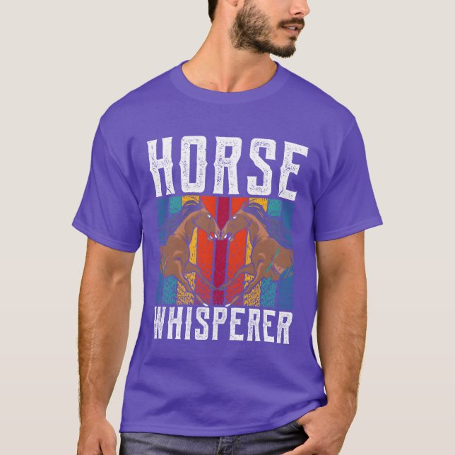 Horse Whisperer Equestrian Rider Riding Lover girl T-Shirt (Front)