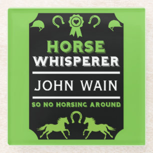 Horse Whisperer Glass Coaster