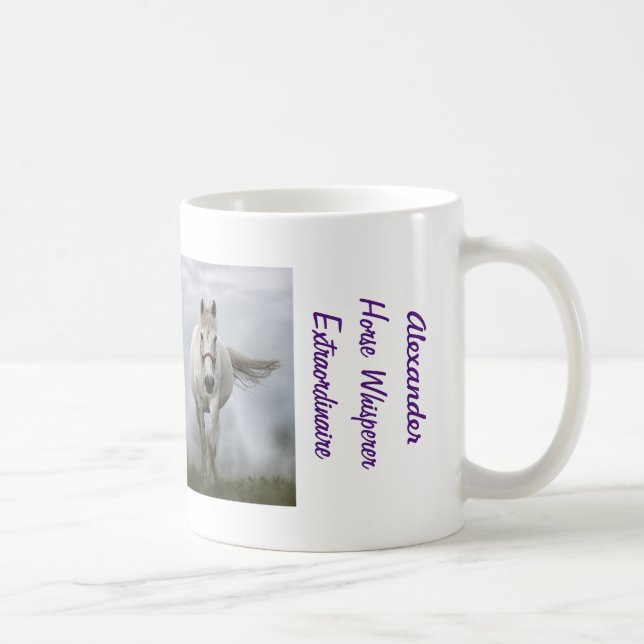 Horse Whisperer I Love Horses 2 Photos Name Coffee Mug (Right)