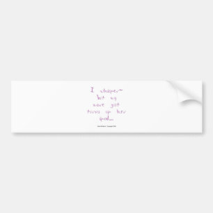 Horse Whisperer: Mare with Ipod Bumper Sticker