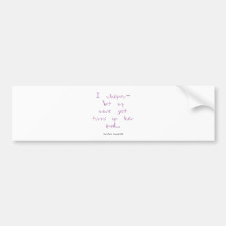 Horse Whisperer: Mare with Ipod Bumper Sticker