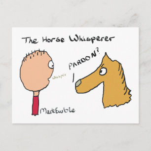Horse Whispering Postcard