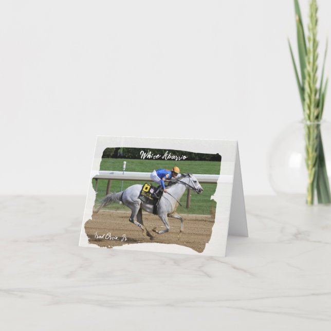 Horse - White Abarrio with Brad Ortiz, Jr. Thank You Card (Front)