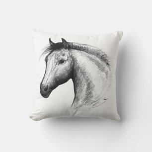 Horse:  White Cushion