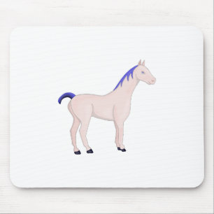 Horse With a Blue Mane Mouse Mat