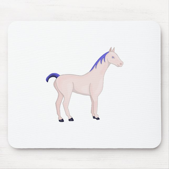 Horse With a Blue Mane Mouse Mat (Front)