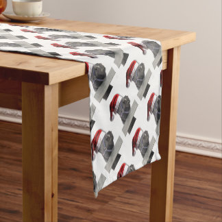 Horse with a Santa Hat Short Table Runner