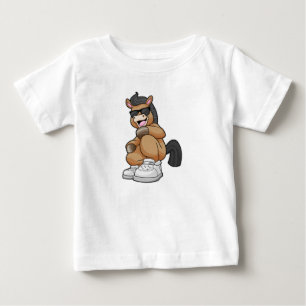 Horse with big Shoes Baby T-Shirt