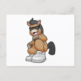 Horse with big Shoes Postcard