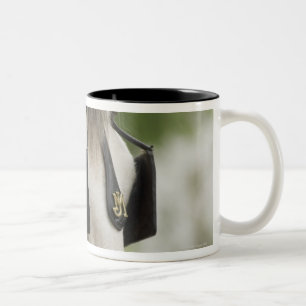 Horse with blinders Two-Tone coffee mug