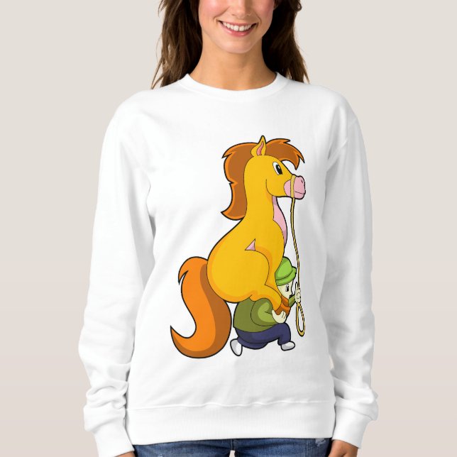 Horse with Boy.PNG Sweatshirt (Front)