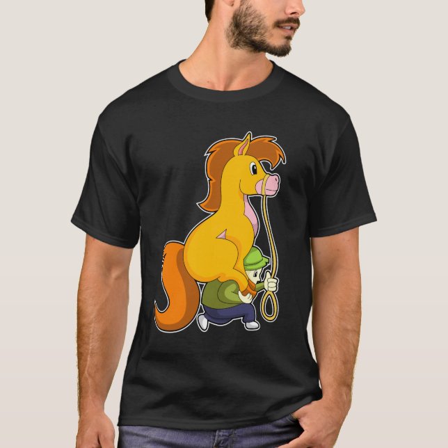 Horse with Boy.PNG T-Shirt (Front)