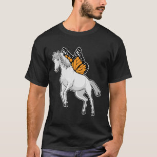 Horse with Butterfly T-Shirt