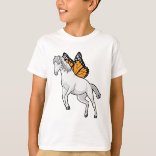 Horse with Butterfly T-Shirt