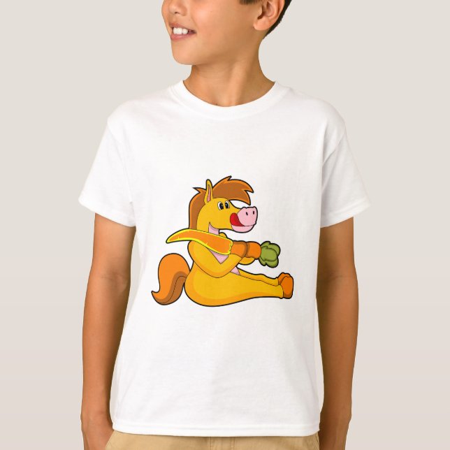 Horse with Carrot T-Shirt (Front)