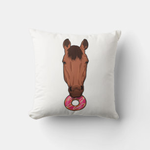 Horse with Donut Cushion