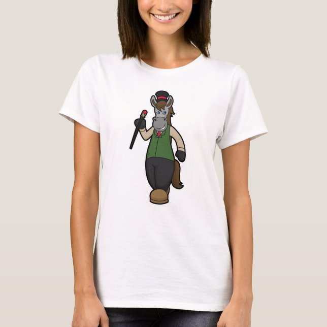 Horse with Hat & Cane T-Shirt (Front)