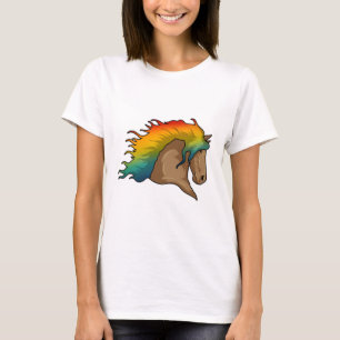 Horse with Rainbow Hairs T-Shirt
