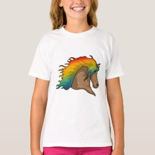 Horse with Rainbow Hairs T-Shirt