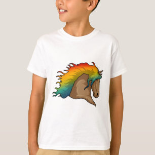 Horse with Rainbow Hairs T-Shirt