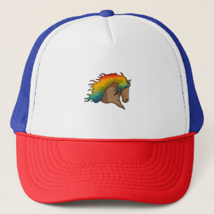 Horse with Rainbow Hairs Trucker Hat