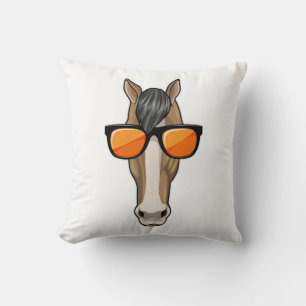 Horse with Sunglasses Cushion