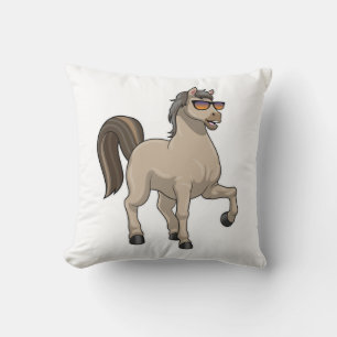 Horse with Sunglasses Cushion