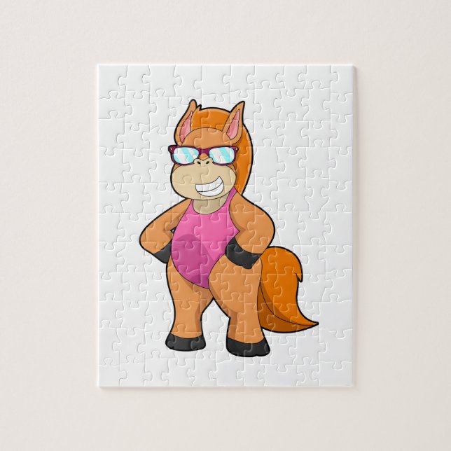 Horse with Sunglasses Jigsaw Puzzle (Vertical)