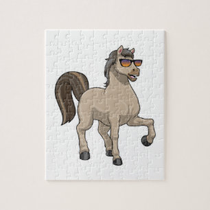 Horse with Sunglasses Jigsaw Puzzle
