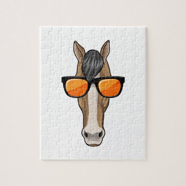 Horse with Sunglasses Jigsaw Puzzle (Vertical)
