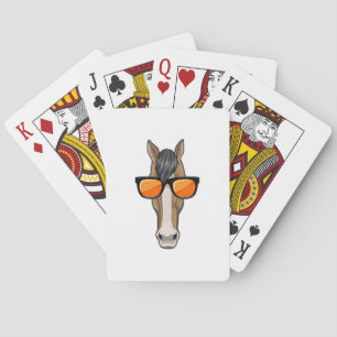 Horse with Sunglasses Playing Cards