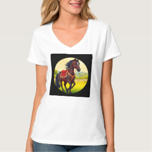 Horse With Vibrant Background T-Shirt