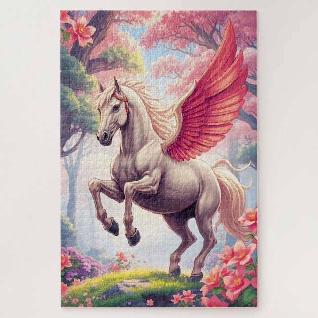 Horse with wings jigsaw puzzle (Vertical)