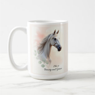 Horse Woman She is Beauty and Grace Water Coffee Mug