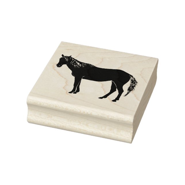 HORSE WOOD RUBBER STAMPS (Stamp)