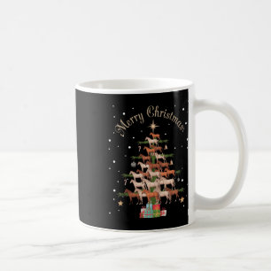 Horse Xmas Tree Horses Christmas Tree Merry Christ Coffee Mug